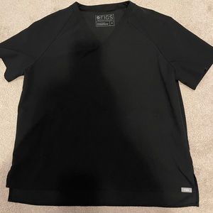 Figs black scrub top